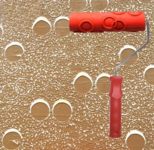 

Diatom ooze embossing tools wall printing mould 7 inch rubber textured roller no . 107