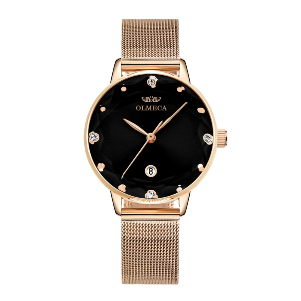 

OLMECA New high-end atmospheric quartz watch waterproof luminous men and women fashion casual authentic watches free postage