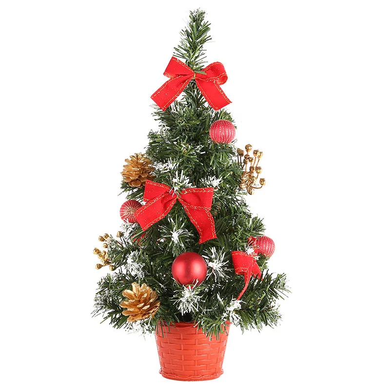 Рождественская елка, украшение для дома, Мини Искусственные елки, рождественские украшения для дома, рождественский подарок, 20, 30, 40 см - Цвет: R
