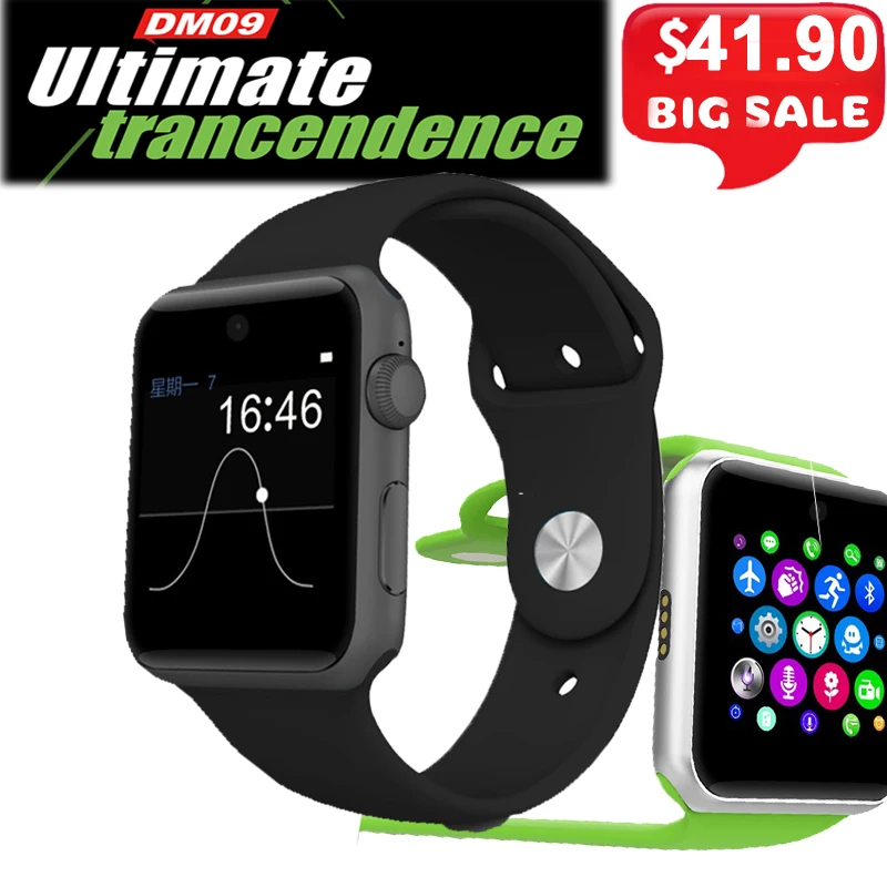 

DM09 Smart Watch IP67 Waterproof Wristwatch Support SIM Card Dial Answer Call Sports Wearable Device Smartwatch Men Women Watch.