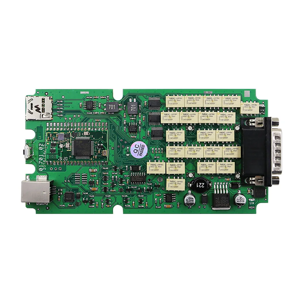 Одинарная зеленая печатная плата инструмент CDP TCS PRO Multidiag pro + 2016. версия r1 bluetooth для