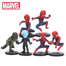 6,5-8 см 6 шт. игрушки Marvel Мстители Человек-паук лизардман Набор фигурок супергерой Человек-паук ПВХ фигурка Коллекционная модель куклы
