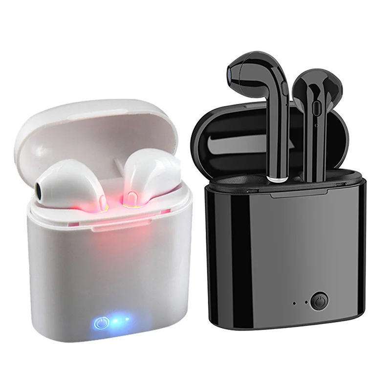 

i7s TWS Bluetooth Earphones Wireless Headset Stereo Cordless Earphone Sport Earbuds With Mic For Smart Phone in-Ear For Android
