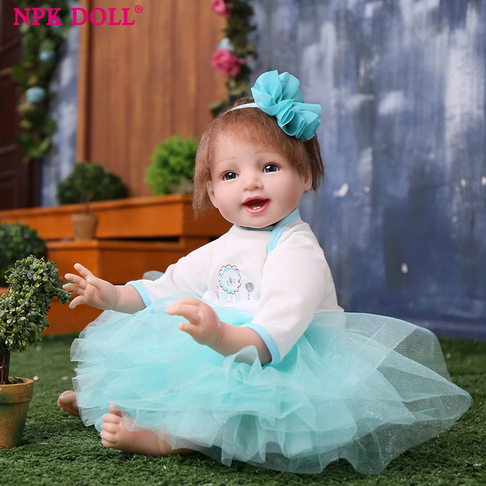 

NPKDOLL 52CM bebe reborn dolls with soft silicone girl body newborn baby doll cheaper price reborn doll toys for girl newborn