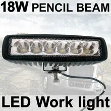 Tkeapl thtmh 1X18 Вт туман свет 6 дюймов 18 Вт led свет работы бар SPOT карандаш дальнего off road 4WD