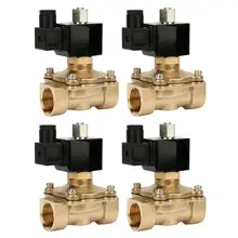 Магнитный клапан регулятор жидкости G" Электрический электромагнитный клапан DN25 NC латунный электромагнитный клапан