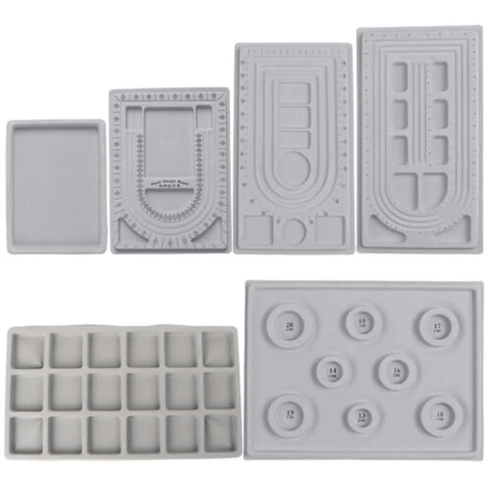 Tray Diy Beading Board Jewelry Beading Flocked Jewelry Foam Board