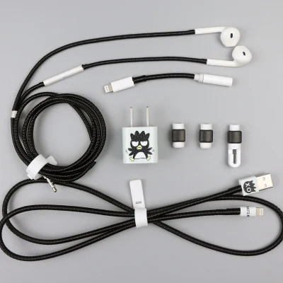 Модный кабель Saver протектор намотки кабеля usb зарядный шнур для наушников Органайзер обертывание зарядное устройство Наклейка для iPhone - Цвет: style  5