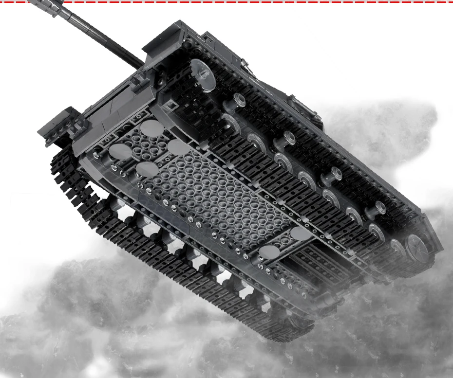 1193+ шт, военные блоки, Военный танк, 3D модель, PZKPFW-IV, строительные блоки, набор строительных игрушек, развивающие строительные игрушки для детей