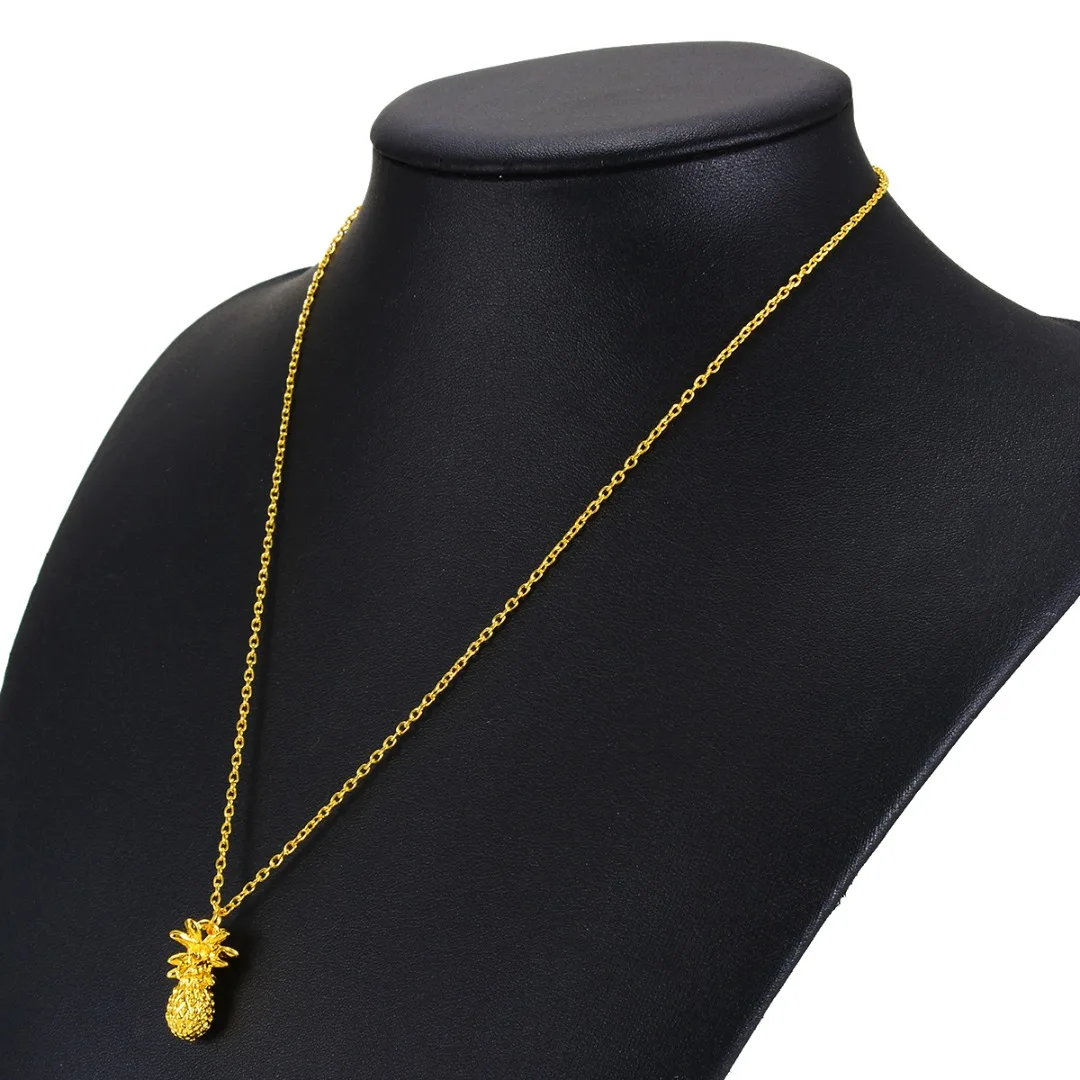 Fahion Design Pineapple Pendant Necklace For Women Girl Vintage Fruit Cute Link Chain Necklace Jewelry Accessories Shellhard