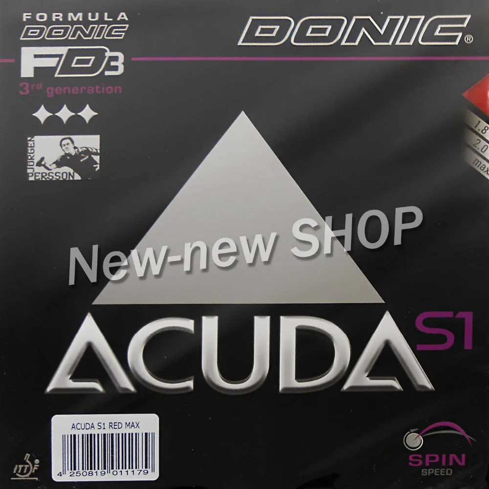 Donic Acuda S1 (s 1, S-1) 12081 # пункты-в Настольный теннис (пинг-понг) резина с губкой