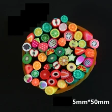 50 шт./пакет "сделай сам" Фрукты на воздухе мягкая глина с украшением в виде кристаллов глина для выпечки полимерная светильник кристаллическая почва слизи ручной глина мягкая Playdough игрушки