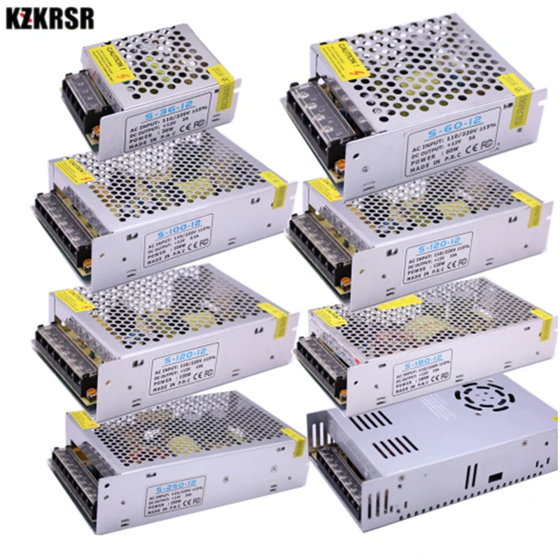 AC 110 V-220 V DC/DC 5V 12V 24V 1A 2A 3A 5A 10A 15A 20A 30A 50A сплиттер адаптер драйвер Питание для Светодиодные ленты светильник