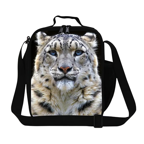 Животных тигра обед сумки для детей милые обед кулер для мальчиков школьные утепленные сумка на плечо; для ланча box сумка девушка взрослых контейнер для ланча - Цвет: Бежевый