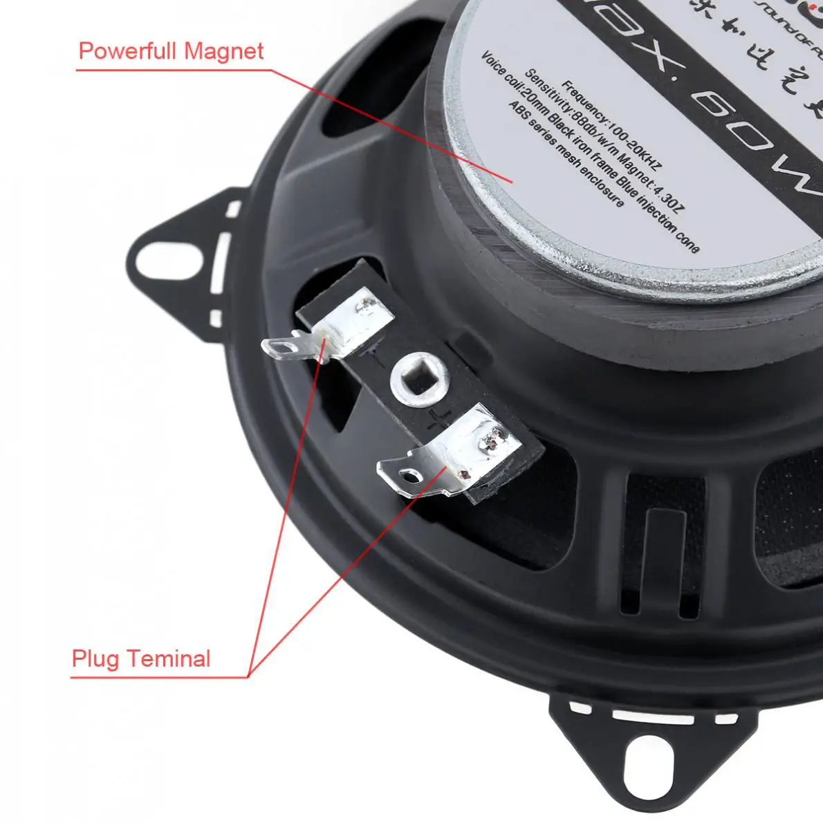 alto-falante 12v 60w 2 vias porta do