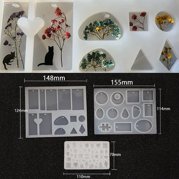

Fashion Pendant DIY Resin Decorative Craft Jewelry Making Mold Scrapbooking Silicone Mould