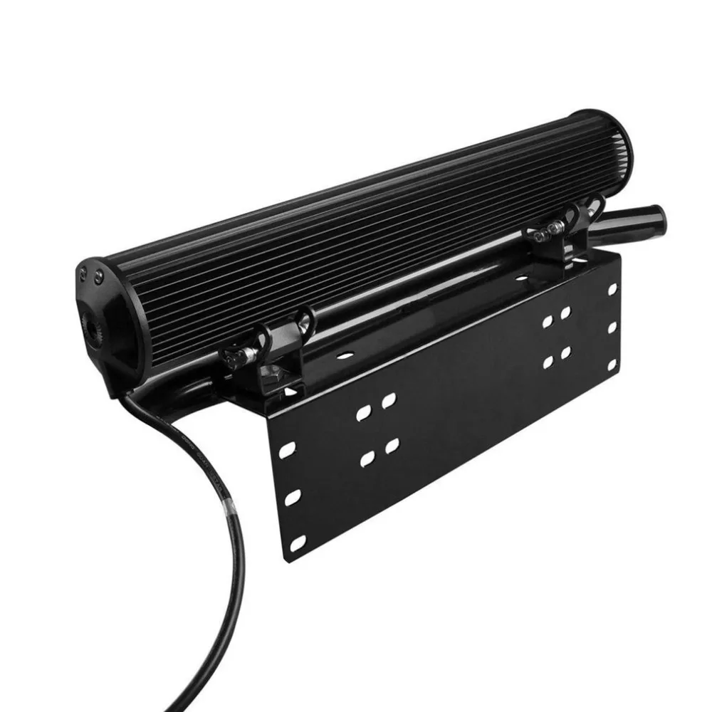 Easy Installation License Number Plate Frame Holder Light Bar Mount Front Bumper For Offroad Truck Vehicle