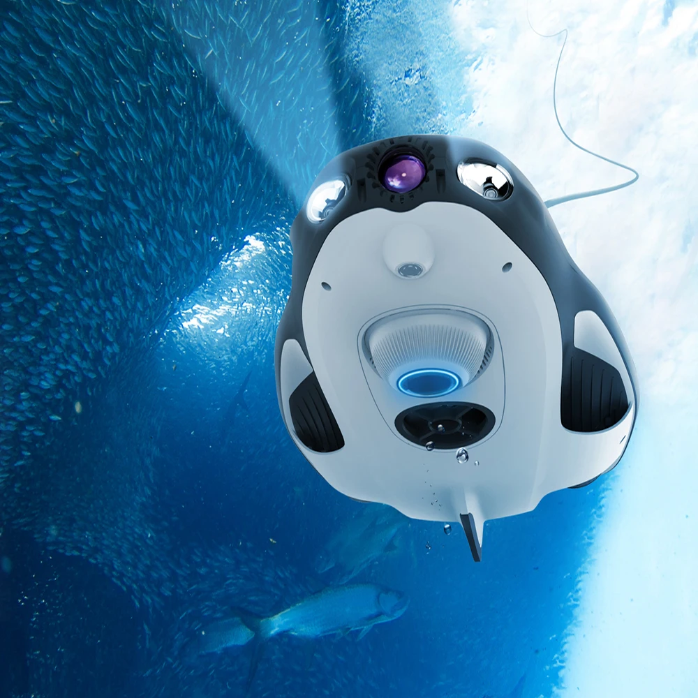 PowerVision PowerRay подводный Дрон, камера для рыбалки, Дрон 1080 p, Дрон для рыбалки, Радиоуправляемый Дрон-волшебник с камерой 4K UHD для дайвинга, плавания