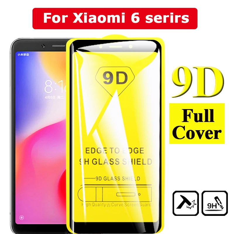 9D Защитное стекло для xiaomi Red mi Note 6 Pro защита экрана Redme 6A 6X A2 Not Lite Terpered Glas Ksio Xiaomei
