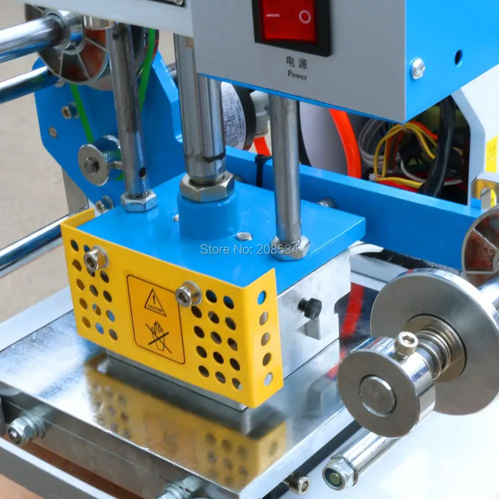 Hot stamping machine factory direct pneumatic bronzing machine steel stamp indentation leather trademark business card bronzing