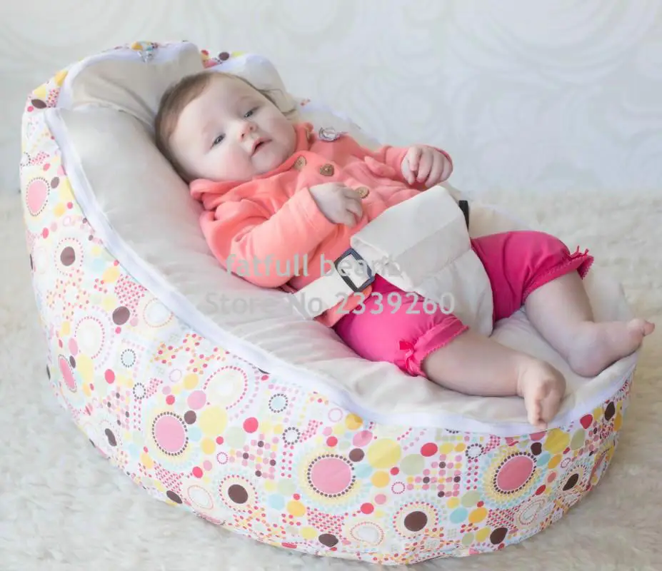 COVER ONLY, NO FILLINGS-Cheap Baby Bean Bag Children Sofa Chair Cover Soft Snuggle Bed Without beans