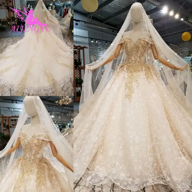 Aijingyu Medieval Wedding Dress Luxury Princess Preowned Lace