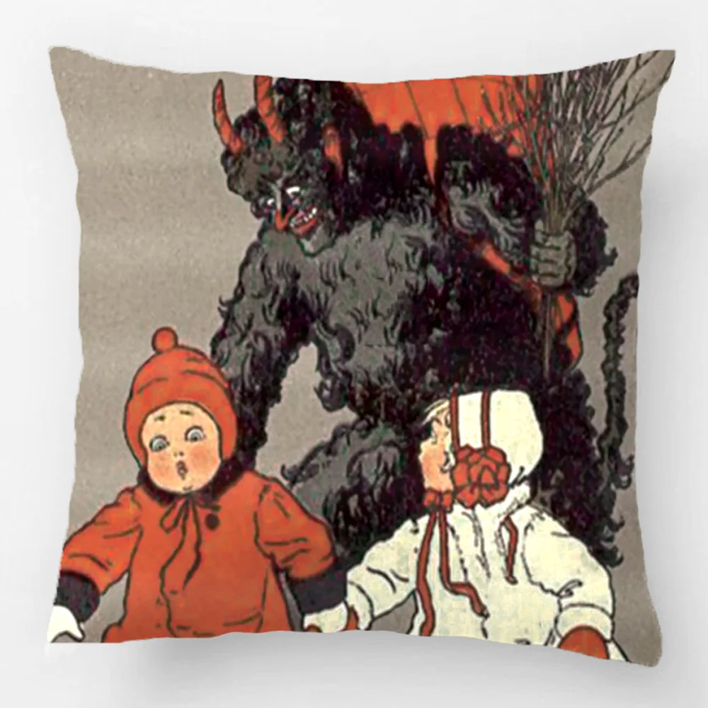 Krampus чеканка дети переключатель подушка накладка Декоративная Подушка наволочка