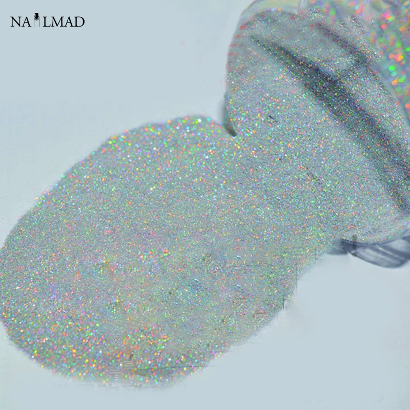 

0.08mm Laser Nail Glitter Holographic Nail Sequin Paillettes Hologram Nail Glitter Powder Laser Powder Dust 3ml
