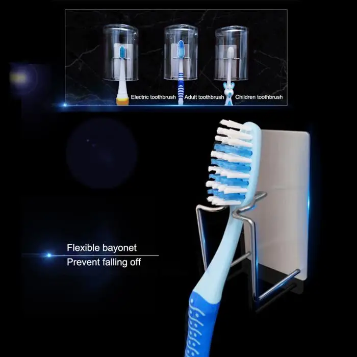 Держатель для зубных щеток стеллаж для хранения нержавеющей стали настенный Регулируемый для ванной комнаты TN88