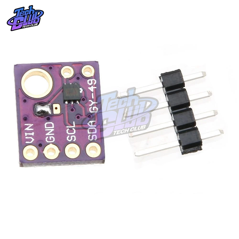 

GY-49 MAX44009 Ambient Light Sensor Module for Arduino with 4P Pin Header Module