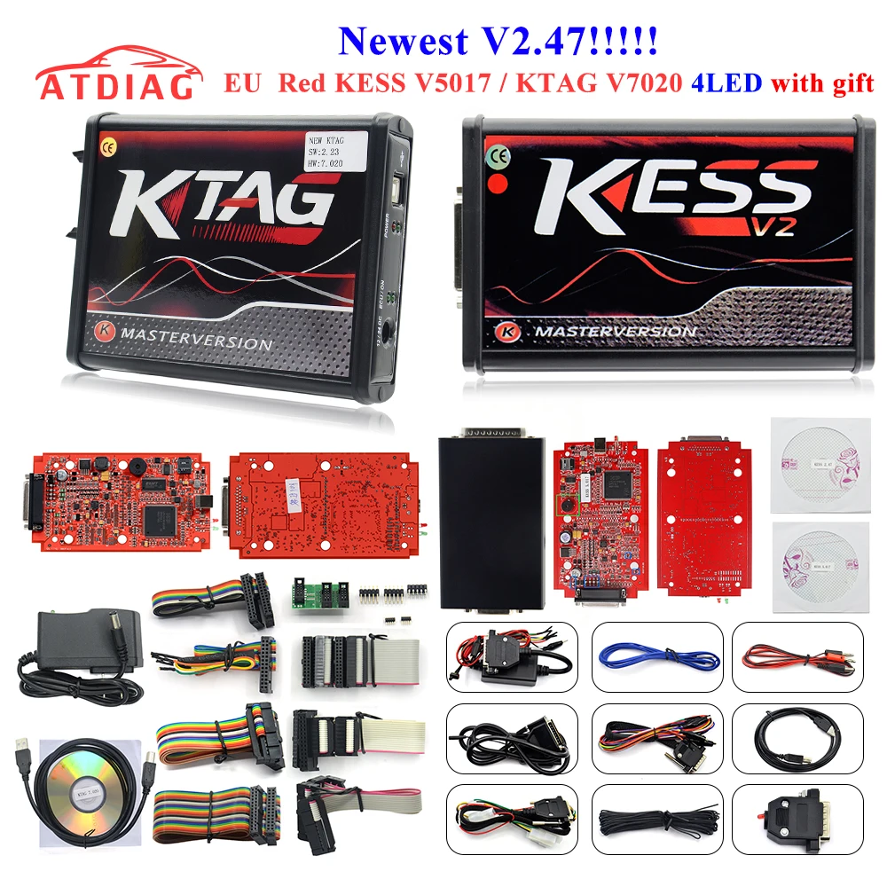 

100% No Tokens KESS V2 V5.017 V2.47 2.47 Master Version ECU Chip Tuning KESS 2 5.017 Used Online For Car Truck DHL Free