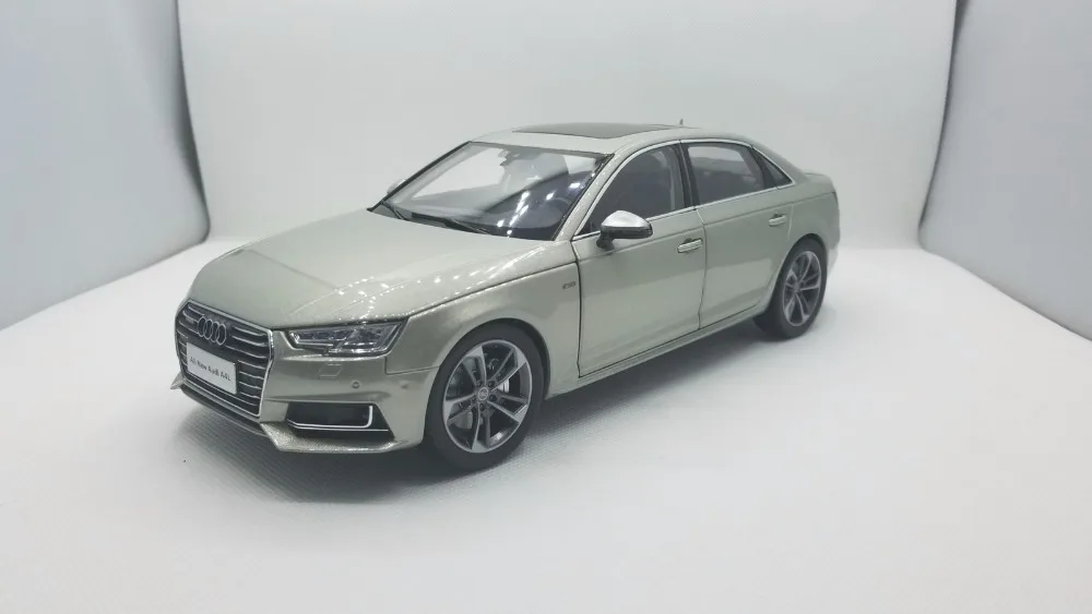 1:18 Модель литья под давлением для Audi A4L 2017 игрушечный автомобиль из золотого