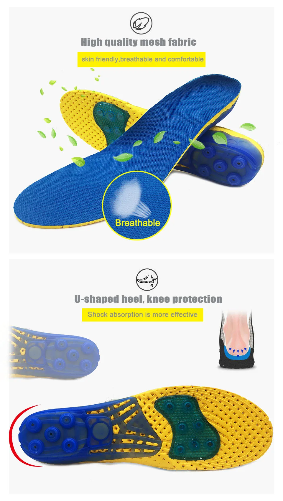 VAIPCOW стельки для обуви супер шок-впитывающий весенний спортивные стельки облегчение боли в ногах обувные стельки для мужчин и женщин