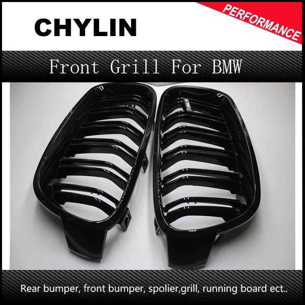

Car Style One Pair Front Gloss Black Grilles for 3 Series BMW F30 F35 2012-2015