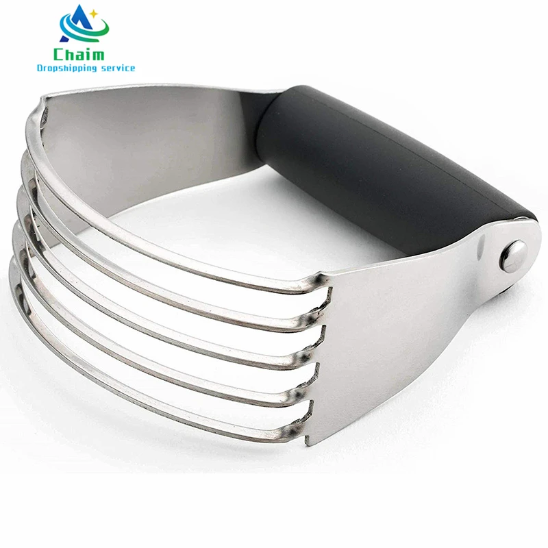 

Pro Pastry Cutter Baking Dough Blender with Stainless Steel Blades Pastry Cutter Easy Clean Chess Potato Onion Meat Slicer Mixer