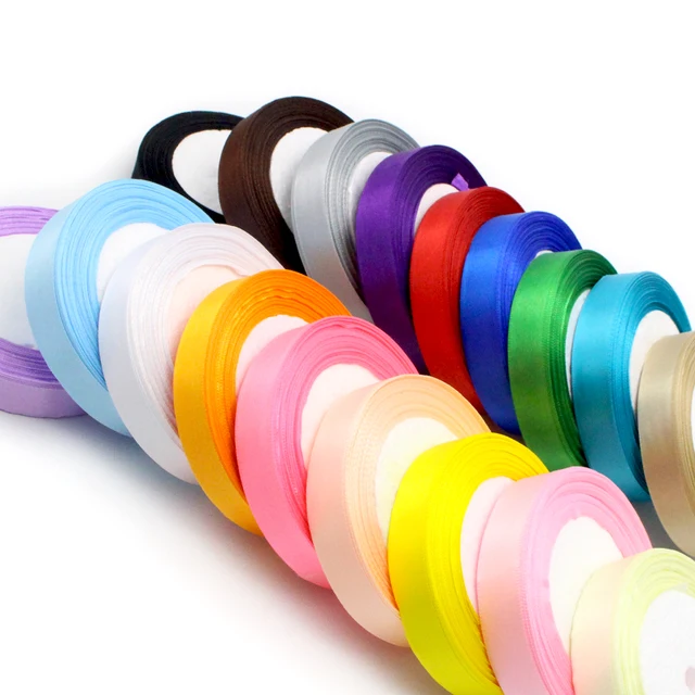 1roll/lot(25yards) 20mm Satin Ribbon Packing Material DIY