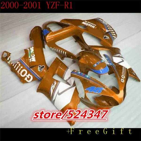 Обтекатели для мотоциклов Nn-Yellow YZFR1 2000 2001 yzf 1000 YZF R1 00 01 Пластиковые обтекатели Yamaha |