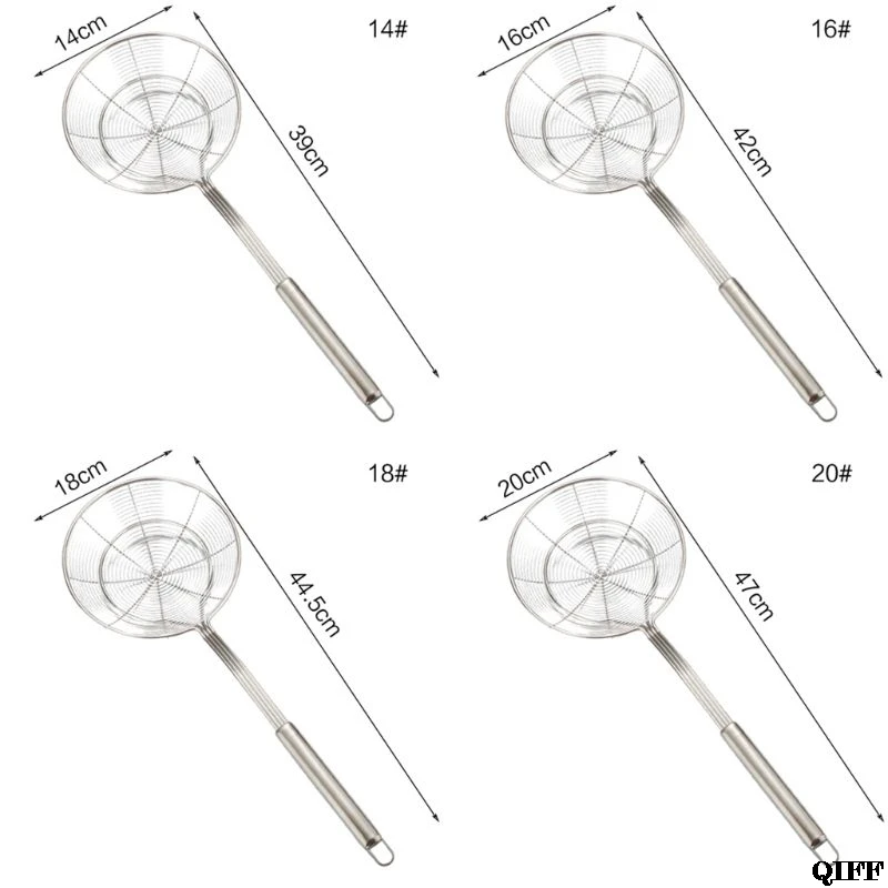 Паук фильтр из нержавеющей стали шумовка ковш еда Жарка ложка с длинной ручкой для дома кухня жареная кухня ресторан JUN06