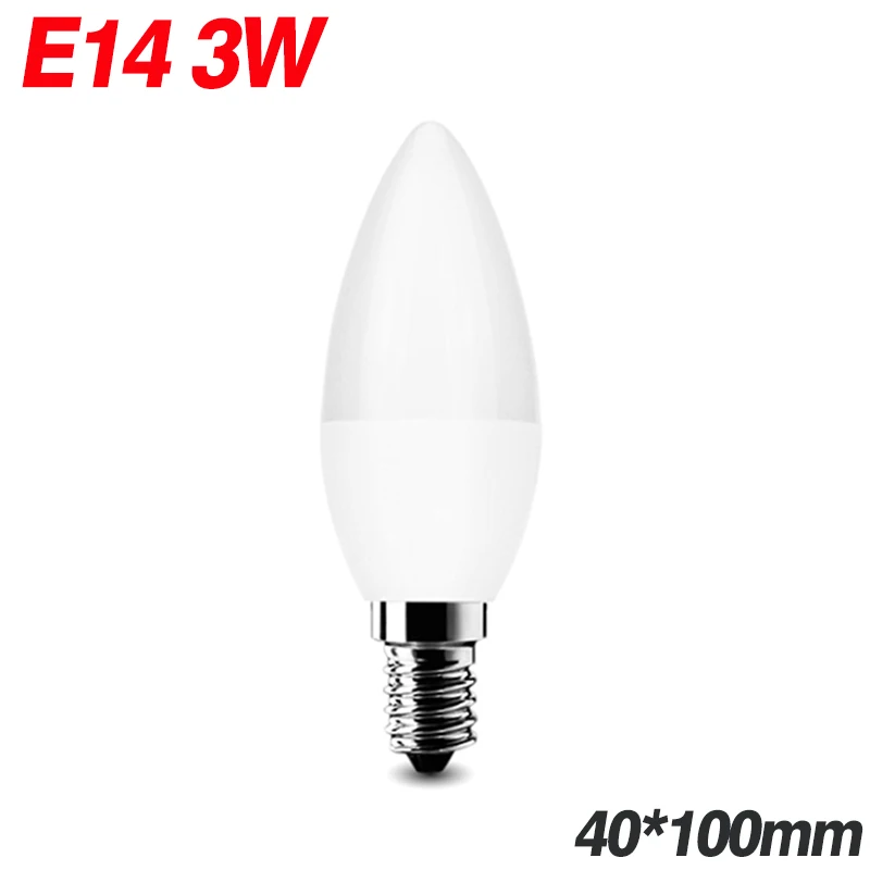 KARWEN Ampoule светодиодный светильник E27 E14 3 Вт 5 Вт 7 Вт 9 Вт 12 Вт 15 Вт 18 Вт Smart IC светодиодный светильник Холодный белый лампада Bombilla лампа - Испускаемый цвет: E14 3W 220V