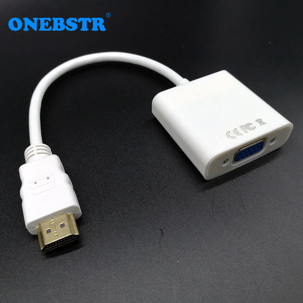 HDMI To VGA High definition Converter Head TV Projector HD