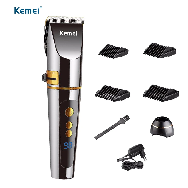 

Kemei electric hair trimmer Professional rechargeable hair cutting machine for men barber shaver using kemei 9160