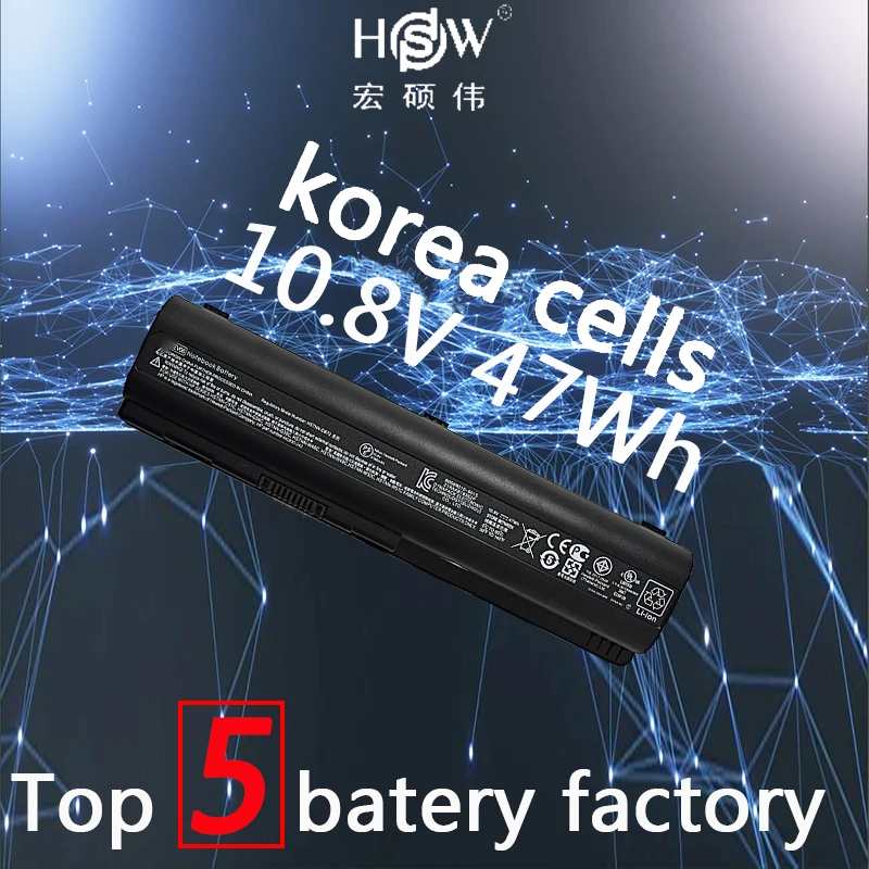 

47WH genius laptop Battery For HP Compaq Presario CQ40 CQ45 CQ50 G50 G61 G71 HDX16 dv4 dv5 dv5t dv5z dv6 dv6t dv6z G60 G70