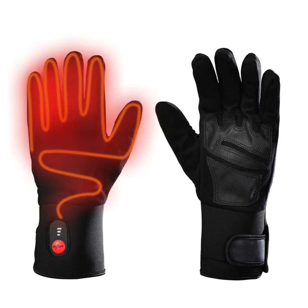 

Li Battery Powered Heating Gloves Motorcycle Hunting Skiing Gloves for Outdoor Activity Winter Hand Warmer Anti Water Splashing