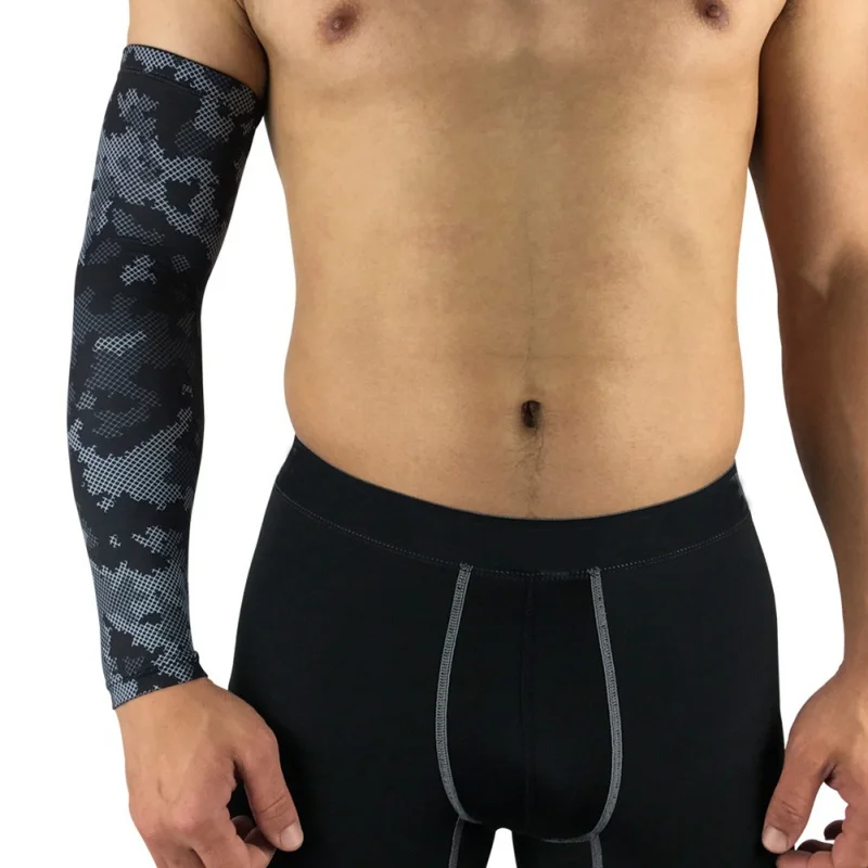 1pc Elbow Pads Sleeve Breathable Anti Slip Sunshade Elastic Arms Wrap Protector Outdoor Sportswear Accessories | Спорт и развлечения