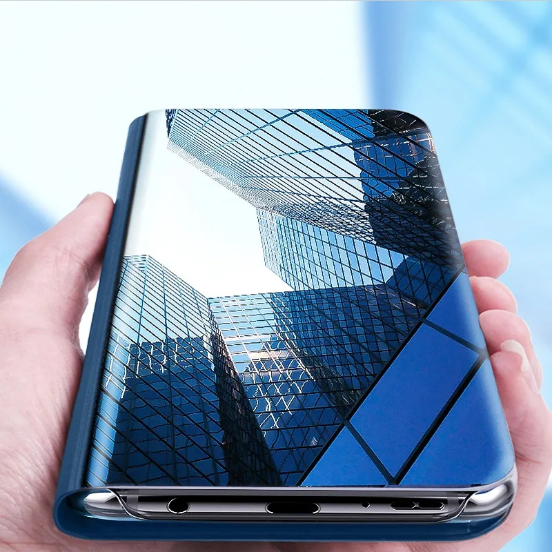 Роскошный прозрачный зеркальный умный чехол для телефона iphone 6 6s Plus XR XS MAX X 8 7 5 5S SE s