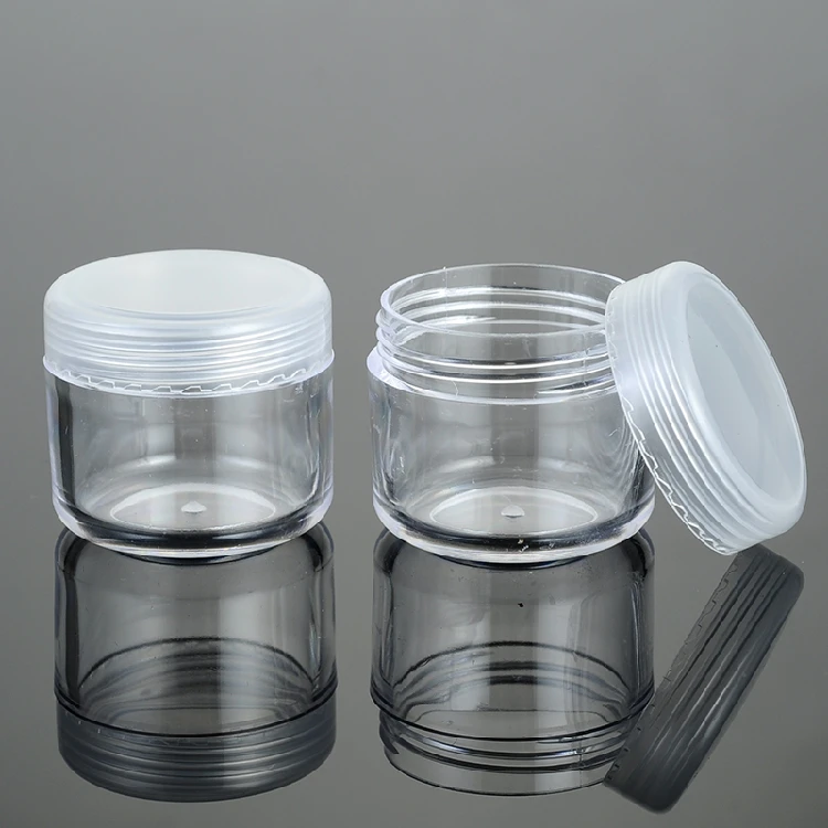 20g X 50 clear plastic container,PS cream jar, cosmetic bottles and