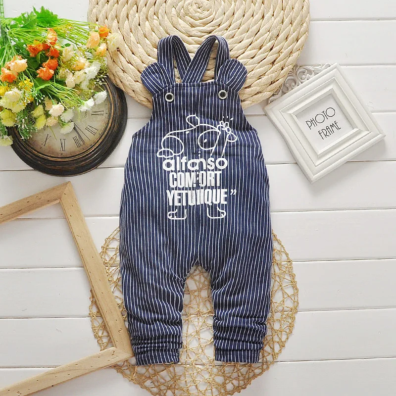 Boys Denim Overalls Baby Bib Pants Print 2016 Kids Infant Bib Toddler