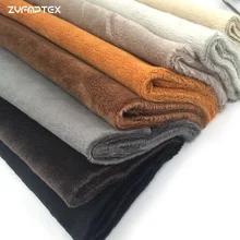 ZYFMPTEX 45 × 50 センチメートルパイル長さ 3 ミリメートルソフトショートぬいぐるみ手仕事 DIY 人形冬服厚さ Antipilling ぬいぐるみ生地 40 色(China)