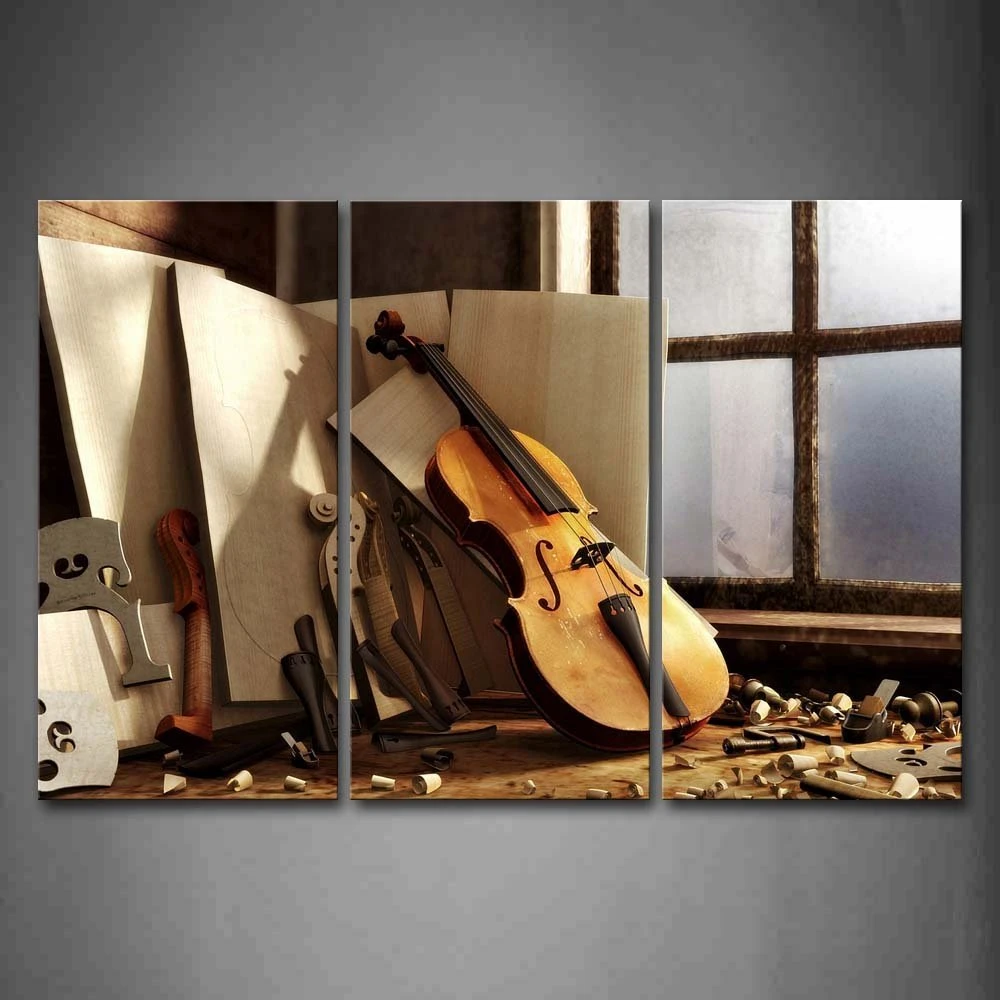 Banmu Violon Maigre Contre Conseils En Minable Chambre Mur Art Peinture Photos Imprimer Sur Toile Musique Image Pour La Maison A Decoration Aliexpress