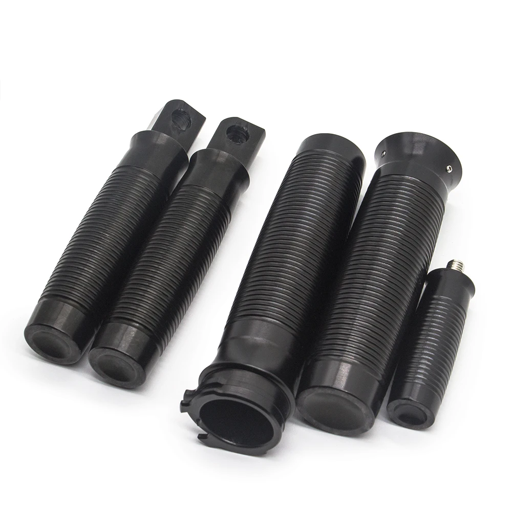 Universal Motorcycle Footrest Footpeg Shifter Peg w 1 Handlebar Grips Clamp for For Harley Sportster 883 Touring Accessories (11)